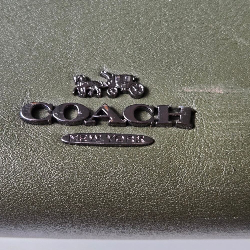 Coach Black and Gray Leather Shoulder Bag - Picture 9 of 16